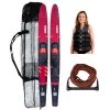 Jobe Allegre Ensemble De Ski Nautique 67'' Rouge Avec Sac, Corde Et Gilet 4 Buckle -JOBE Magasin 203322002 1 0 0
