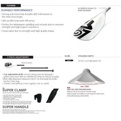 Starboard Lima Tufskin Pagaie Sup Blanche 2-piÃšces -JOBE Magasin 2084220601001 3 0