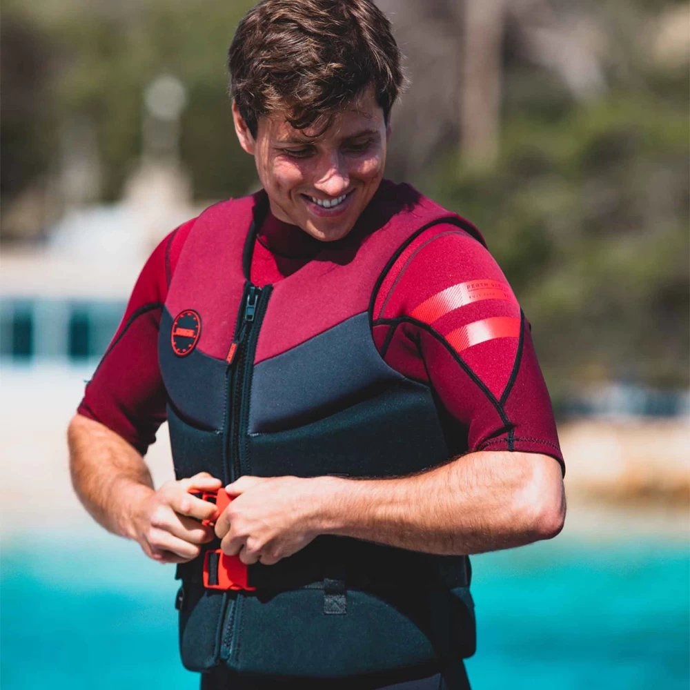 Jobe Gilet De Sauvetage 50N Homme NéoprÚne Rouge Bourgogne 6 Jobe Gilet De Sauvetage 50N Homme NéoprÚne Rouge Bourgogne – Image 4